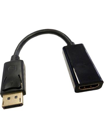 Cablenet 15cm DisplayPort Male 1.2 - HDMI 1.4b 1080p 60Hz Blk Cable Adaptor