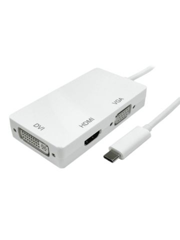 Cablenet 15cm USB 3.1c - HDMI, DVI and VGA Adaptor