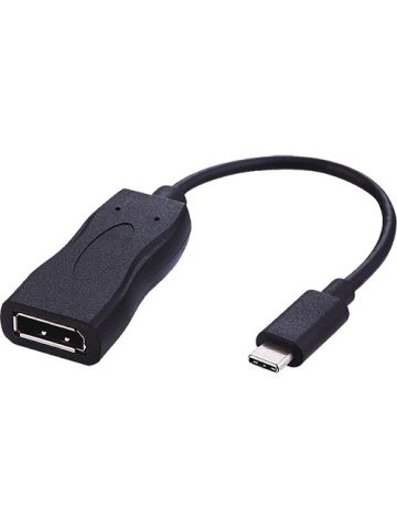 Cablenet 20cm USB 3.1c Male-DisplayPort Female 1.2 4Kx2K30Hz Tailed Blk Active