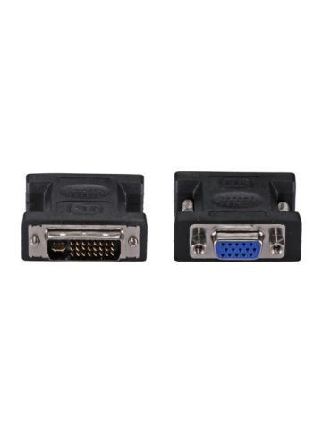 Cablenet SVGA HD15 Female - DVI-I 24+5 Male Dual Link Black Adaptor