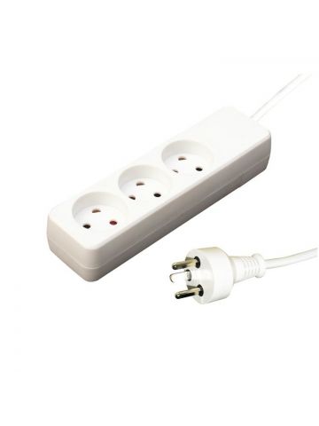 Garbot 24155119-1E power extension 1 m 3 AC outlet(s) Indoor White