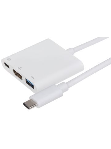 Maplin USB-C Multiport Hub USB-A 3.1 Gen1 HDMI 4K@ 30Hz USB-C PD@ 87W