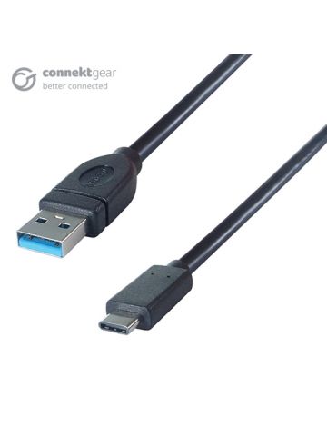 connektgear 1m USB 3.0 Connector Cable A Male to Type C Male - SuperSpeed 5Gbps