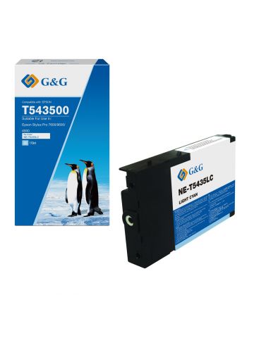 G+G Epson G+G T543500 Light Cyan Dye Ink Cartridge C13T543500