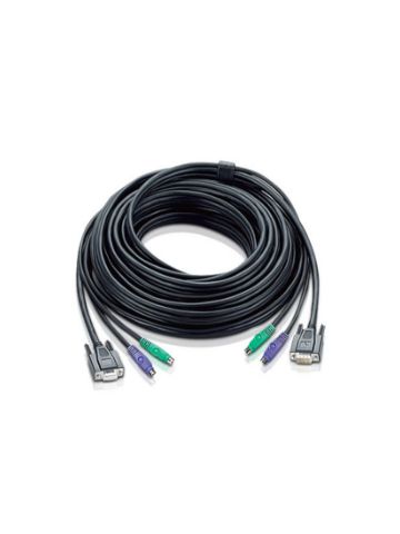 Aten 67ft PS/2 KVM cable 20 m Black