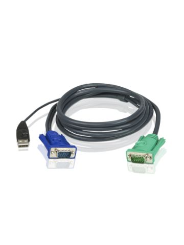 Aten 2L5201U KVM cable 1.2 m Black