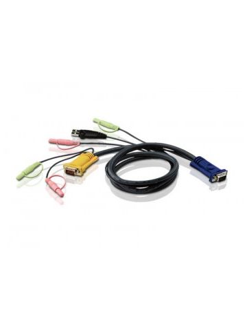 Aten 2L5302U KVM cable 1.8 m Black