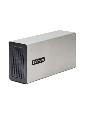 StarTech.com Thunderbolt 3 PCIe Expansion Chassis, External Enclosure W/Dual PCI Express Slots, PCIe Box for Laptops/Desktops/All-In-Ones, 8K/4K Output Via TB3/DP 1.4 Ports, For Video Capture/Fiber/Ethernet Cards