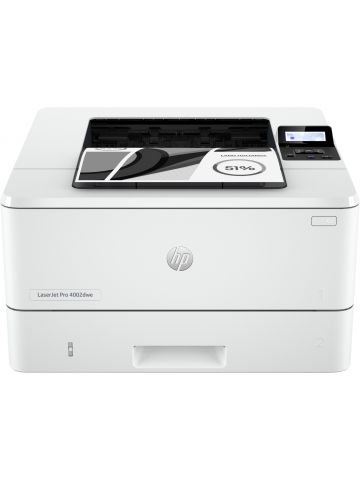 HP LaserJet Pro HP 4002dwe Printer, Black and white, Printer for Small medium business, Print, Wireless; HP+; HP Instant Ink eligible; Print from phone or tablet