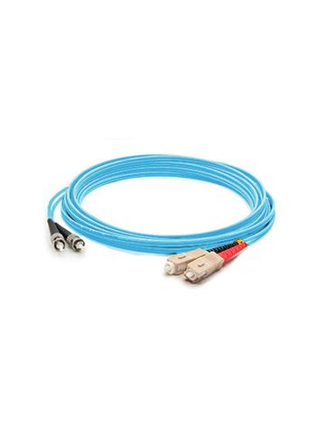 Titan 3-DX-SC-ST-5-AA fibre optic cable 5 m OM3 Aqua colour