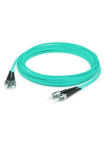 Titan 3-DX-ST-ST-1-AA fibre optic cable 1 m OM3 Aqua colour