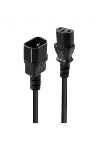 Lindy 0.5m IEC C14 to IEC C13 Mains Cable