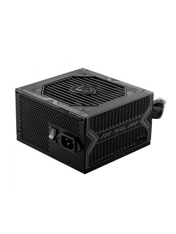 MSI MAG A650BN UK PSU '650W, 80 Plus Bronze certified, 12V Single-Rail, DC-to-DC Circuit, 120mm Fan, Non-Modular, Sleeved Cables, ATX Power Supply Unit, UK Powercord, Black'