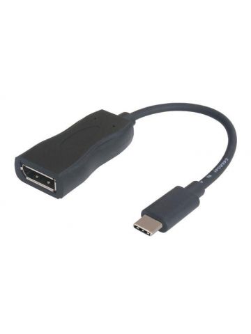 Garbot USB3.1 C-DP. M/F. Black. 15cm