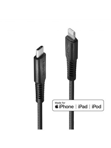 Lindy 0.5m Reinforced USB Type C to Lightning Cable