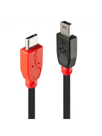 Lindy USB 2.0 Cable Micro-B/ Mini-B OTG, 0.5m