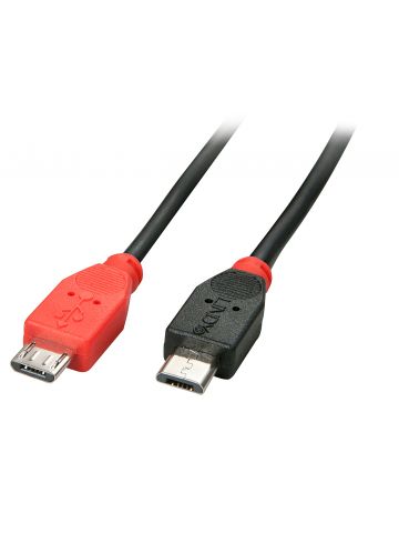 Lindy USB 2.0 Cable Micro-B/ Micro-B OTG, 0.5m