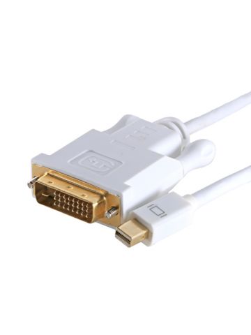 Cablenet 2m Mini DisplayPort Male - DVI 24+1 Male 1080p White PVC Cable