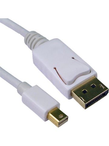 Cablenet 2m DisplayPort 1.2 Male - Mini DisplayPort Male (4Kx2K@60Hz) White PVC