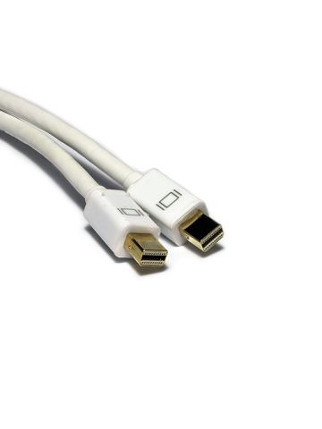 Cablenet 0.5m Mini DisplayPort Male - Mini DisplayPort Male 4K White PVC Cable