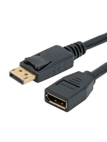 Cablenet 3m DisplayPort Male - Female Extension Black PVC Cable