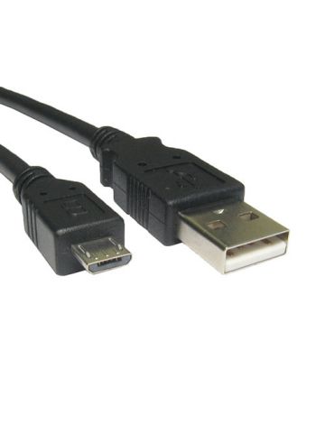 Cablenet 2m USB 2.0 Type A Male - USB Micro Type B Male Black PVC Cable