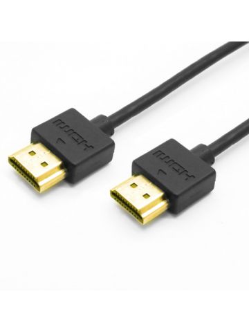 Cablenet 0.5m Slimline HDMI 1.4b Male-Male(4Kx2K@60Hz)Hi Speed+E 36AWG Blk PVC