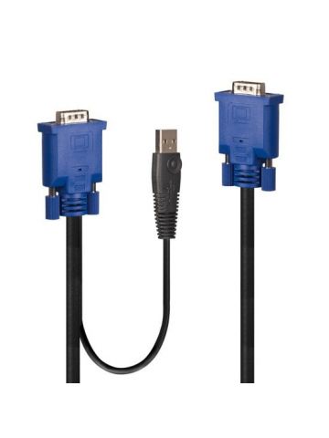 Lindy 32187 KVM cable Black, Blue 3 m