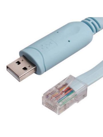 Cablenet 1.8m Blue Console Cable USB Type A Male - RJ45 Male