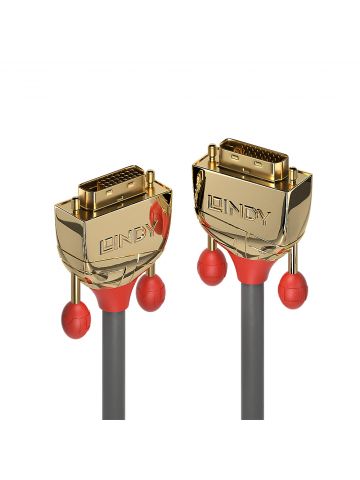 Lindy 0.5m DVI-D Dual Link Cable, Gold Line