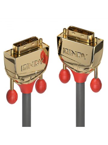 Lindy 20m DVI-D Single Link Cable, Gold Line