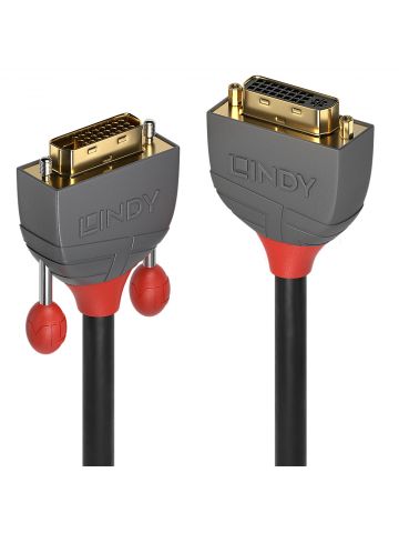 Lindy 0.5m DVI-D Dual Link Extension Cable, Anthra Line