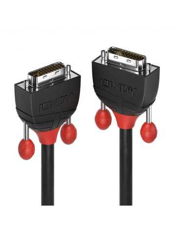 Lindy 0.5m DVI-D Dual Link cable, Black Line