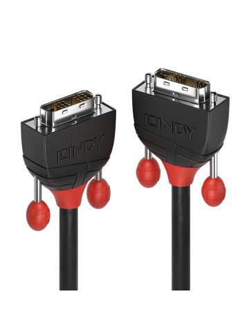 Lindy 1m DVI-D Single Link Cable, Black Line