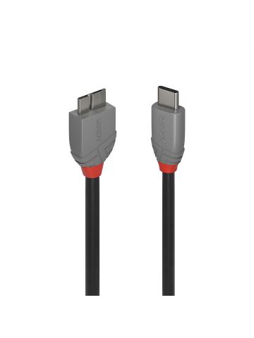 Lindy 1m USB 3.2 Type C to Micro-B Cable, Anthra Line