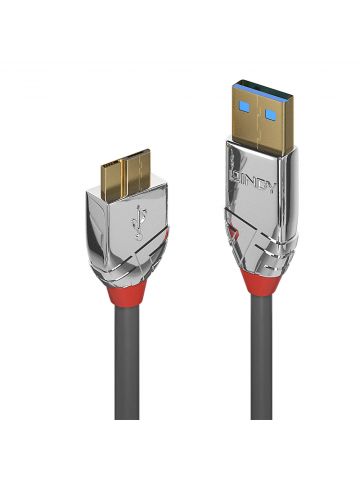 Lindy 1m USB 3.0 Type A to Micro-B Cable, Cromo Line