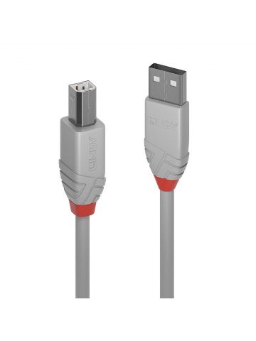 Lindy 0,5m USB 2.0 Type A to B Cable, Anthra Line, grey