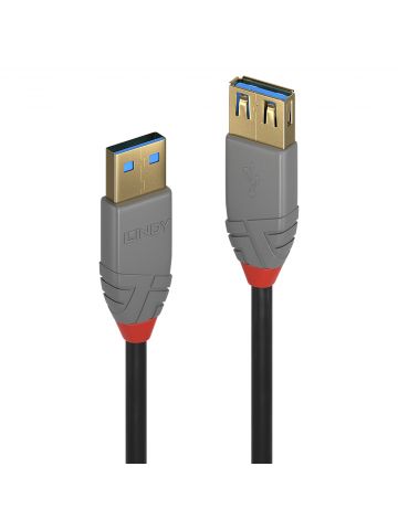 Lindy 0.5m USB 3.2 Type A Extension Cable, Anthra Line