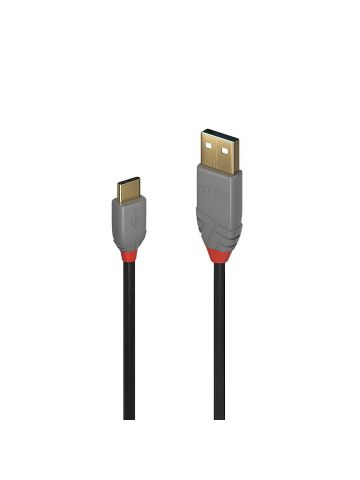 Lindy 1m USB 2.0 Type A to C Cable, Anthra Line