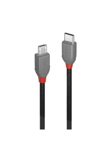 Lindy 0.5m USB 2.0 Type C to Micro-B Cable, Anthra Line