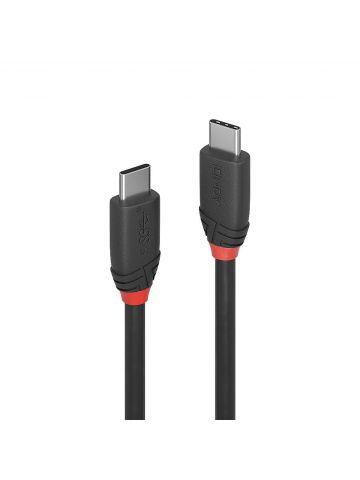 Lindy 1m USB 3.2 Type C Cable 3A, Black Line