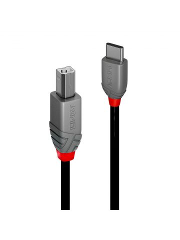 Lindy 1m USB 2.0 Typ C to B Cable, Anthra Line