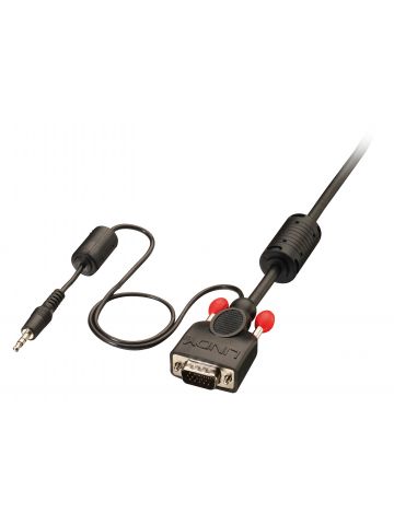 Lindy VGA & Audio Cable M/M, black,10m
