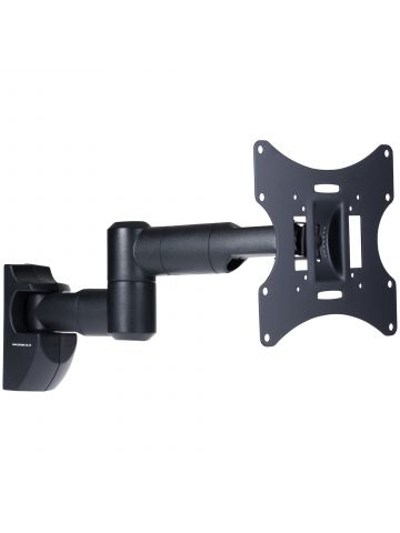 ProperAV Swing Arm TV Wall Bracket 23"- 43" Tilt 20 VESA Max 200x200 Dual Pivot Black