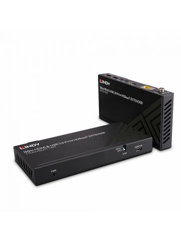 Lindy 150m Cat.6 HDMI 4K60, USB 2.0 & IR HDBaseT KVM Extender