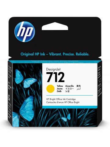 HP 3ED69A/712 Ink cartridge yellow 29ml for HP DesignJet T 200