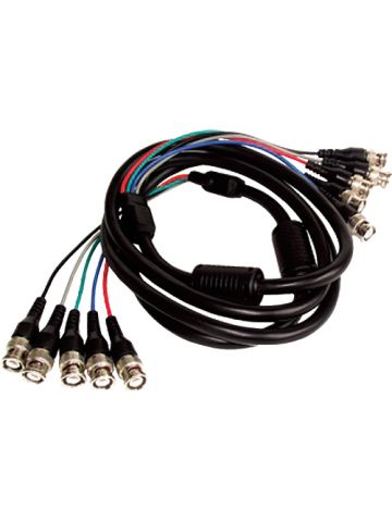 Cablenet 3m 5 x BNC Male - Male Monitor Black Cable