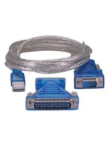 Cablenet 2m USB 2.0 Serial DB9/25 Converter