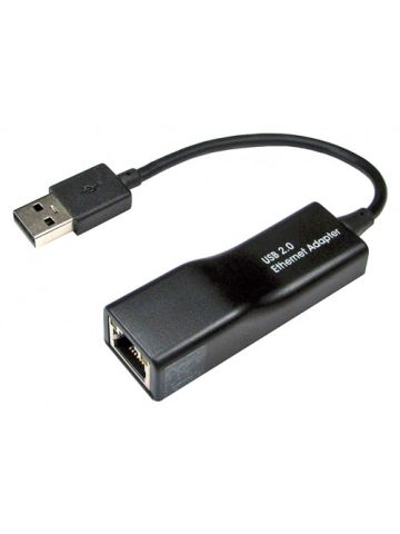 Cablenet USB 2.0 - Ethernet 10/100 Black Adaptor