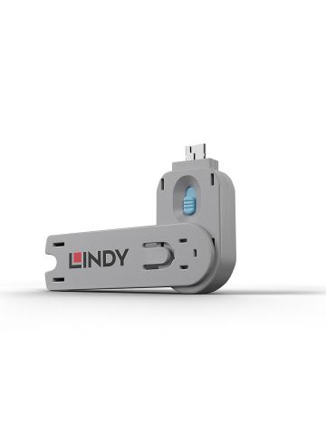 Lindy USB Type A Port Blocker Key, Blue